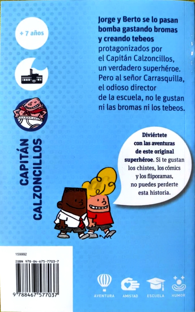 Pack 2 libros Capitán Calzoncillos + peluche